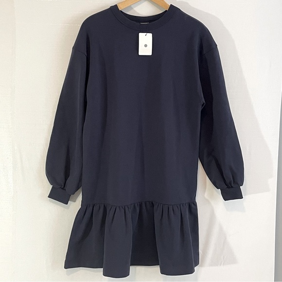 Kotn Flounce Sweatshirt Dress - Picture 2 of 9